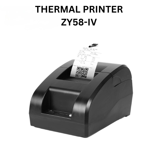 ZY58-IV 58mm Thermal Printer | Desktop Thermal Receipt Printer (USB Connection Only)
