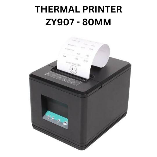 ZY907 ZYWell 80MM Thermal Cash Receipt POS Printer (Usb Connection) FREE 1Roll Thermal Paper