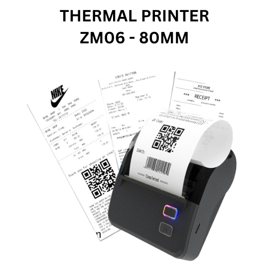 ZM06-80mm Thermal Receipt Printer (USB + Bluetooth Connection)